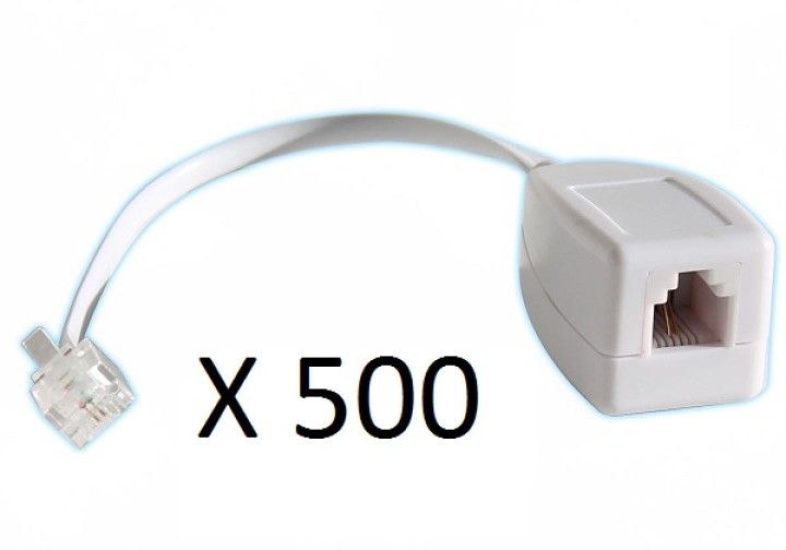 500 X  Rj11 linea di pompaggio telefonica come un fax / modem / adsl scaricatore di sovratensione telefono 3ka jr international 