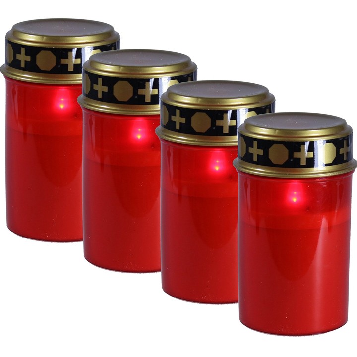 Pack 4 novena de la noche lamp led iluminacion ampulosa vela a pilas jr international - 7