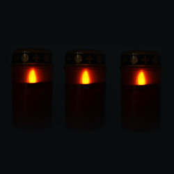 Pack 6 led candle cemetery jr international - 2