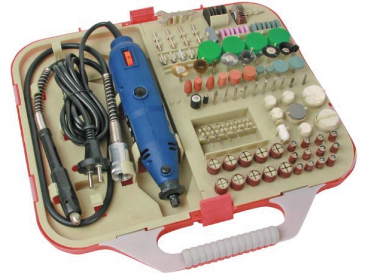 Elektrische prazisionsbohrmaschine und gravierset 162 st. velleman - 2