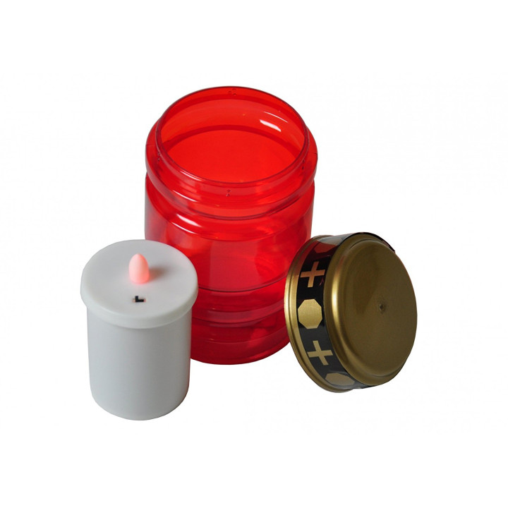 Pack 6 led novenenkerzeb flackernde led kerze, grabkerze, grabschmuck jr international - 5