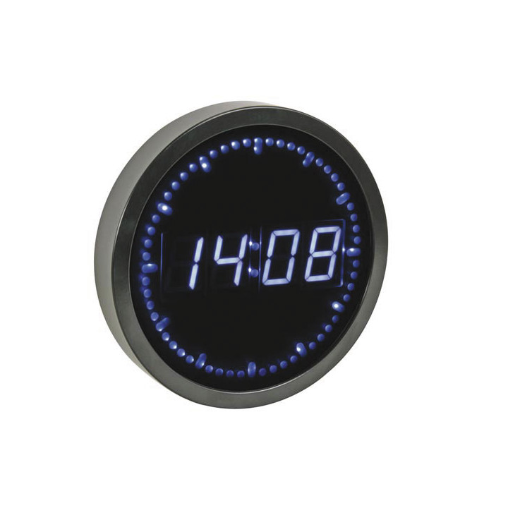 Reloj de pared con leds ø 25cm azul perel - 1