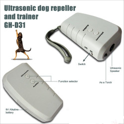 Ultrasonic pet dog repeller training device trainer dual frequency eclats antivols - 1