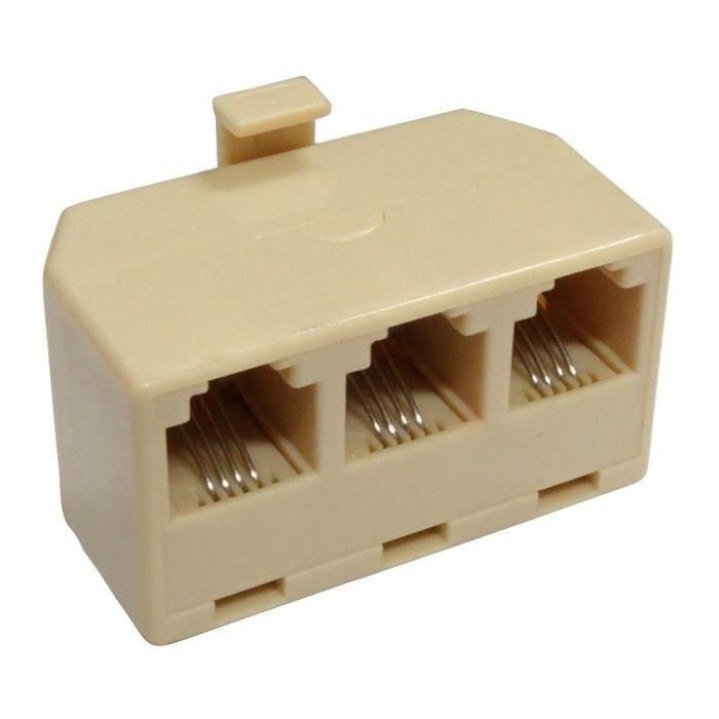 6P4C RJ11 telefon Splitter eins in drei ausgang 4 durch kopf digitale telefonadapter Hörner eine linie in drei linie stecker ecl