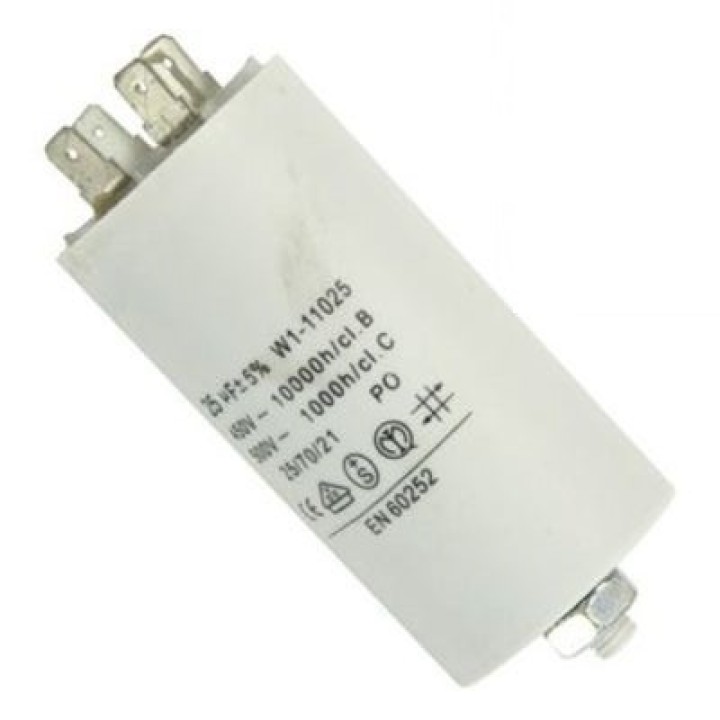 Condensatore 25 mf micro farad 450v 50 60 hz condensatore di avviamento motore universale con capocorda am w1 11025 jr internati