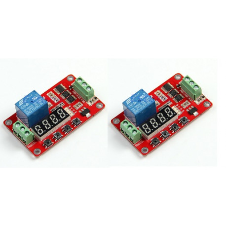 2 X Multifunction self-lock relay cycle timer module plc home automation delay 12v jr international - 1