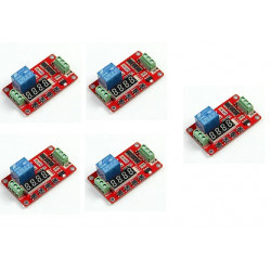 5 X Multifunktions- self- lock relay cycle timer -modul plc home automation delay- 12v jr international - 15