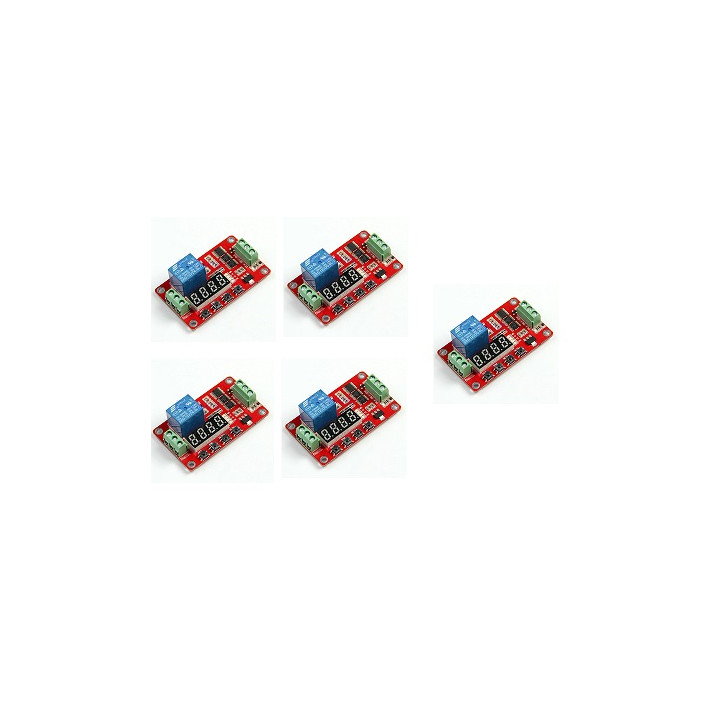 5 X Multifunzione auto -lock relay cycle timer modulo plc home automation delay 12v jr international - 15