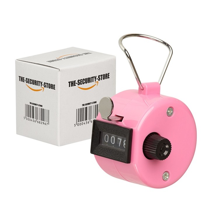 Pink Handheld Tally Counter 4 Digit Display for Lap/Sport/Coach/School/Event eclats antivols - 2