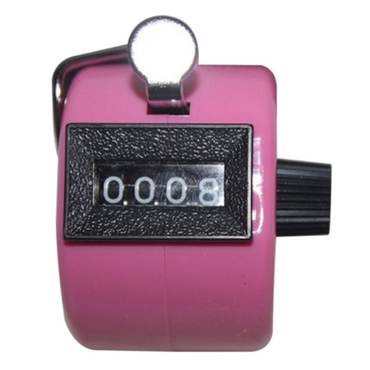 Pink Handheld Tally Counter 4 Digit Display for Lap/Sport/Coach/School/Event eclats antivols - 3