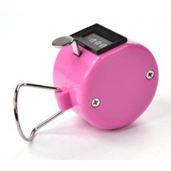 Pink Handheld Tally Counter 4 Digit Display for Lap/Sport/Coach/School/Event eclats antivols - 6