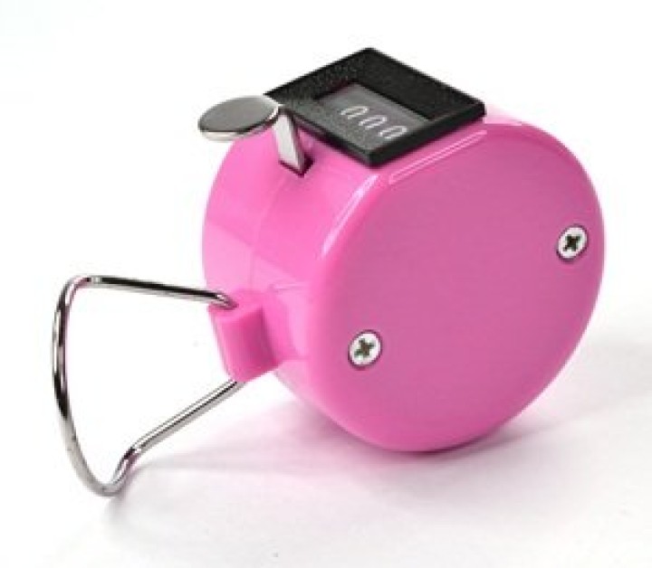 Pink Handheld Tally Counter 4 Digit Display for Lap/Sport/Coach/School/Event eclats antivols - 6