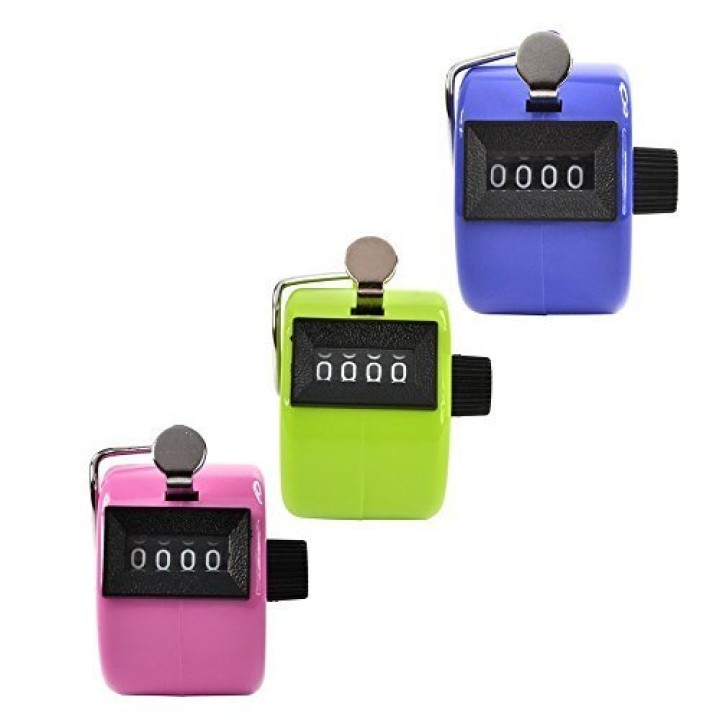 Zählung von 0 bis 9999 manuelle orange rückstellung klickzahler praktisch zum zählen von gütern, personen, z.b. eclats antivols 