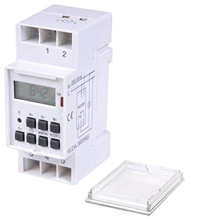 Maclean MCE09 Wöchentlich Digital Timer Zeitplan 16A auf DIN-Schiene eclats antivols - 5