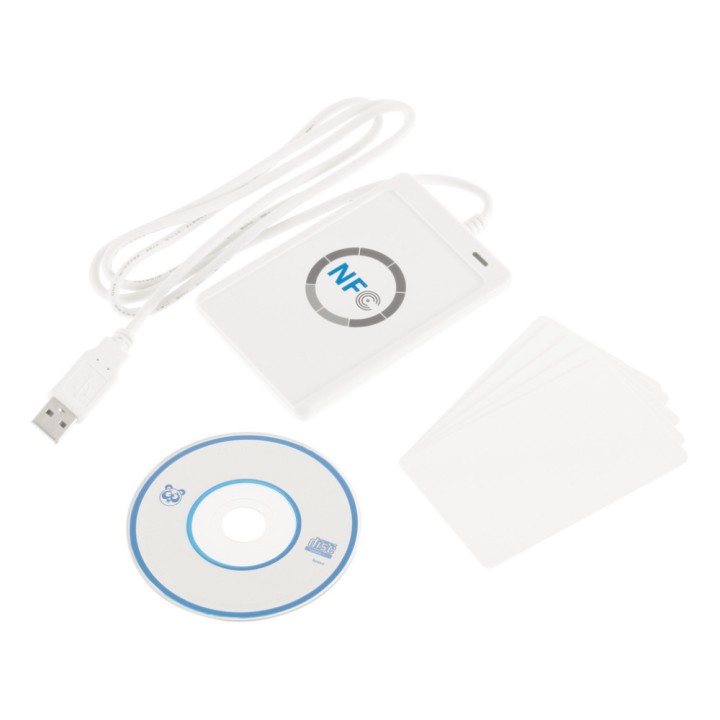 NFC ACR122U RFID senza contatto Smart Reader & Writer / USB + 5X IC Card 2017 all'ingrosso eclats antivols - 2