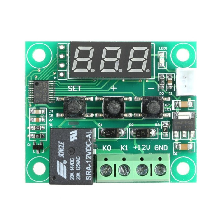 W1209 DC12V Digital temperatura fredda di calore termometro termostato di controllo di temperatura di accensione / spegnimento -