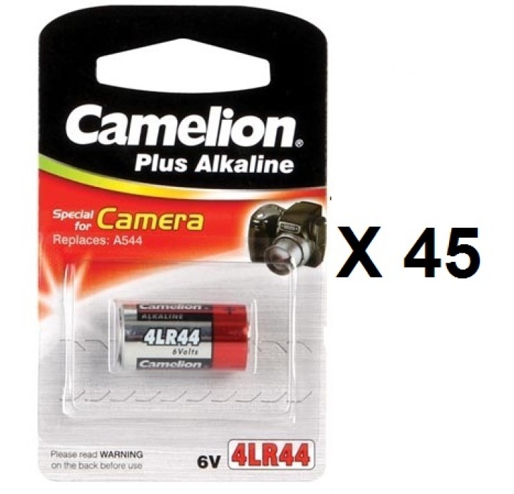 45 PCS Pila alcalina 6v 4lr44 476a 6V 4LR44 batteria 476a PX28A A544 antiabbaio PetSafe v34px 07:34 4nz13 v4034px 4G13 4034px px