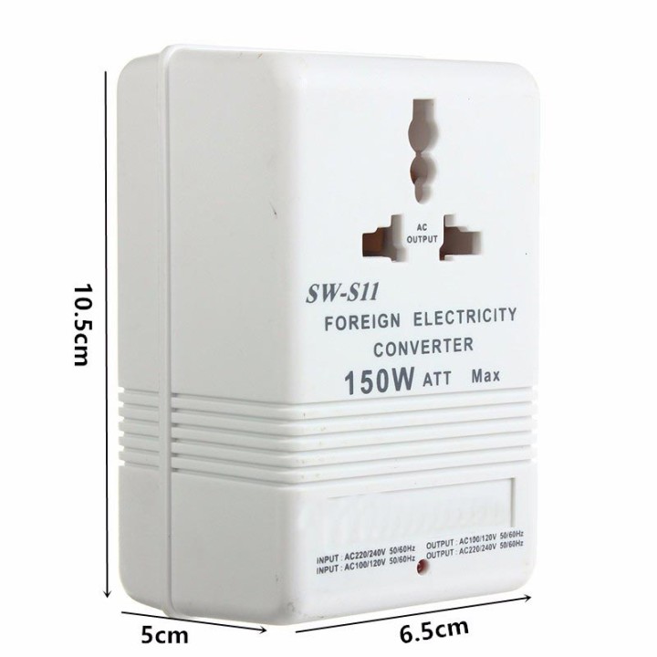 Step Down Travel Voltage Converter 150W eclats antivols - 4