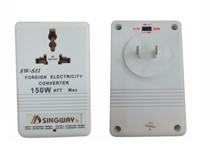 Step Down Travel Voltage Converter 150W eclats antivols - 5