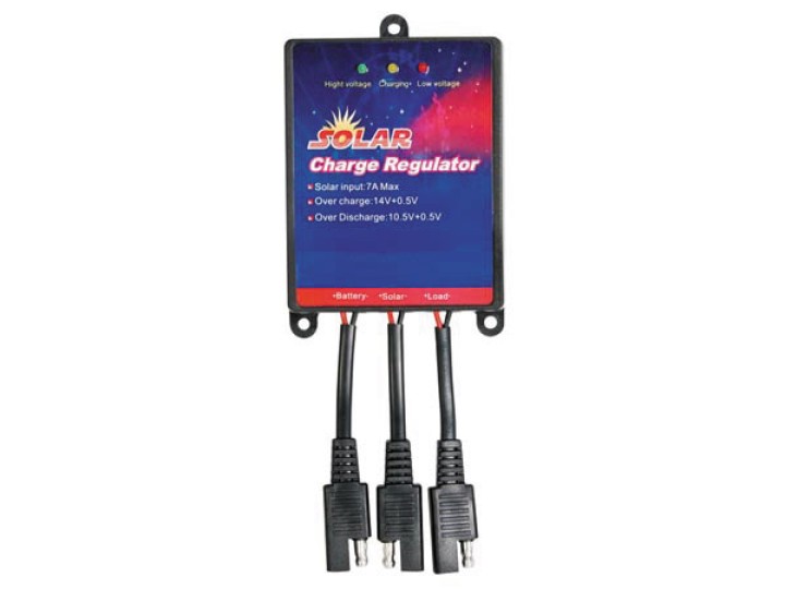 Pannello solare regolatore 12v 7a carico sovraccarico regolamento sol7uc scarica della batteria velleman - 1