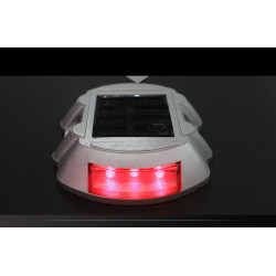 Red road stud stick solar lighting 6 led road signs traffic safety traffic signs eclats antivols - 6