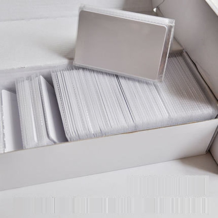 100 x Scheda RFID 13.56Mhz ISO14443A MF S50 Scheda Smart di prossimità di nuova scrittura Scheda NFC 0,8 mm sottile per il siste