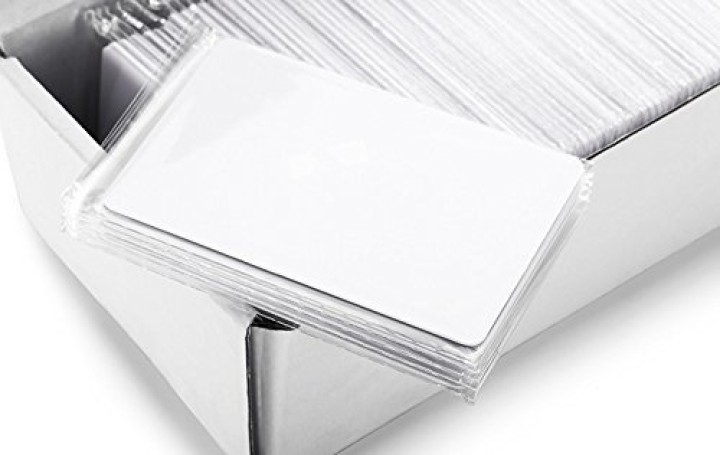 50 x Scheda RFID 13.56Mhz ISO14443A MF S50 Scheda Smart di prossimità di nuova scrittura Scheda NFC 0,8 mm sottile per il sistem