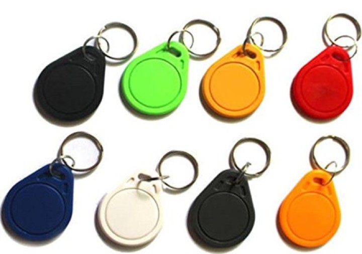 ISO14443A RFID 13.56MHz S50 Smart Key Fobs / Tag IC / NFC Tag # 3H 1K Memoria riscrivibile impermeabile eclats antivols - 1