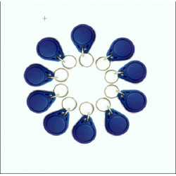 10 X ISO14443A RFID 13.56MHz S50 Fibra inteligente IC Fobs / IC Tag / NFC Tag # 3H Memoria 1K Reescribible Impermeable eclats an