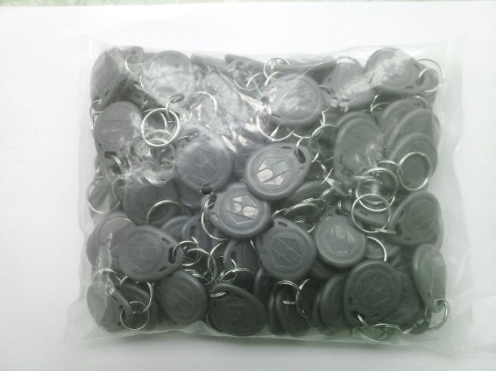 20 Tag 13.56mhz noir rfid ic iso14443A s50 clef porte cle etanche Anti-corrosion mifare nfc 1K eclats antivols - 1
