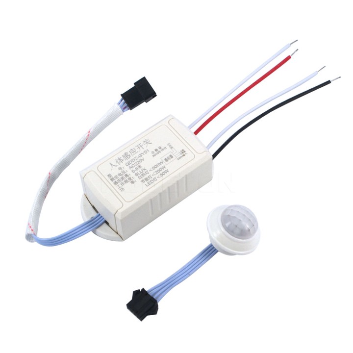 Interruptor 220V IR Módulo Infrarrojo Sensor de Cuerpo Lámpara de Luz Inteligente Interruptor de Detección de Movimiento eclats 