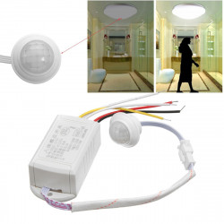 Interruptor 220V IR Módulo Infrarrojo Sensor de Cuerpo Lámpara de Luz Inteligente Interruptor de Detección de Movimiento eclats 