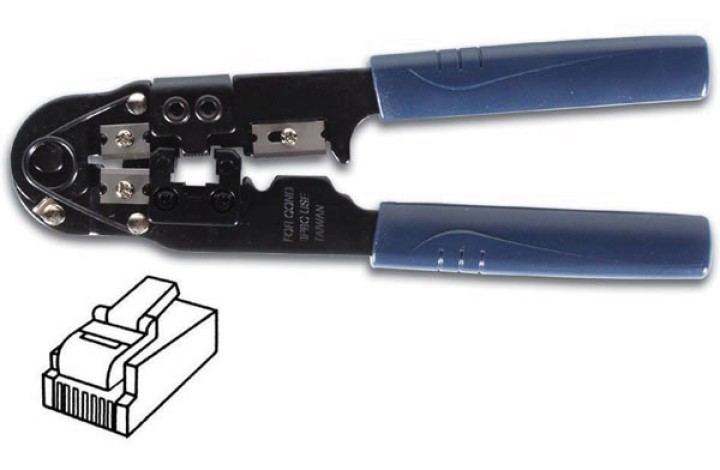 Alicates para crimpar 8p8c (rj45) velleman - 1