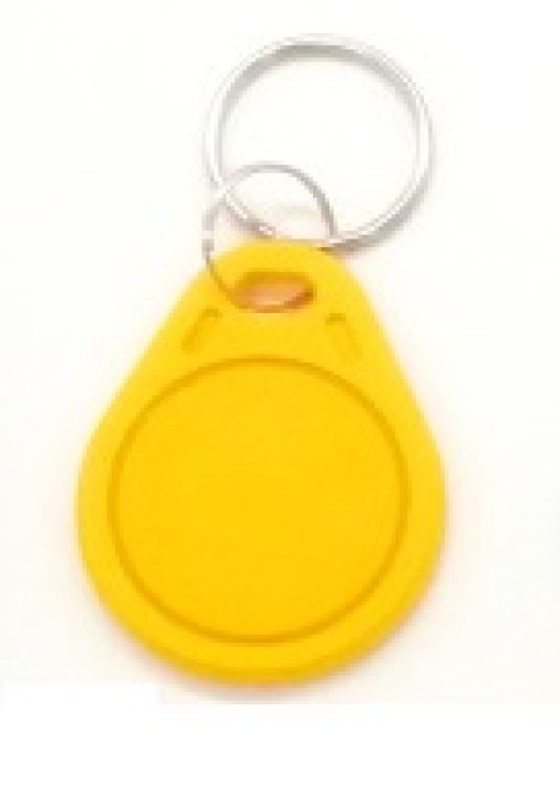 1 Tag jaune 13.56mhz rfid ic iso14443A s50 clef porte cle etanche Anti-corrosion mifare nfc 1K eclats antivols - 1