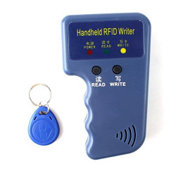 Copier duplicator em4100 em4305 T5577 programmer proximity card RFID tag 125 KHz + 6 badges jr international - 1