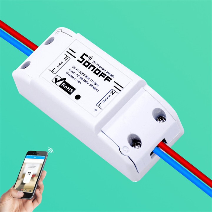 Sonoff Básico - conmutador inalámbrico inteligente de conmutación inteligente inalámbrico para MQTT COAP Domótica, funciona con 