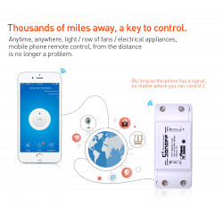 Sonoff Wireless Wifi Switch For Smart Home Automation Relay Module 10A 90-250V 220V Support IOS Android Remote Controller eclats