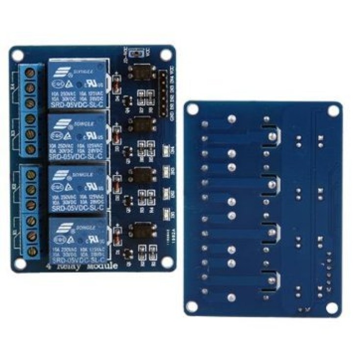 5 V 4-Channel Relay Module Shield per Arduino ARM PIC AVR DSP 5V 4 canali elettronici Relay.4 strada 5V modulo relè eclats antiv