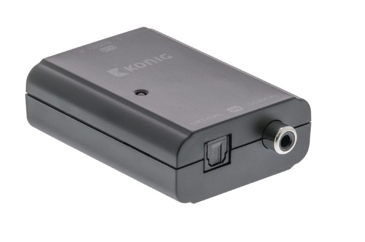 Toslink 1x Toslink Female + 1x SPDIF (RCA) Female - 2x RCA Female Dark Grey konig nedis - 1