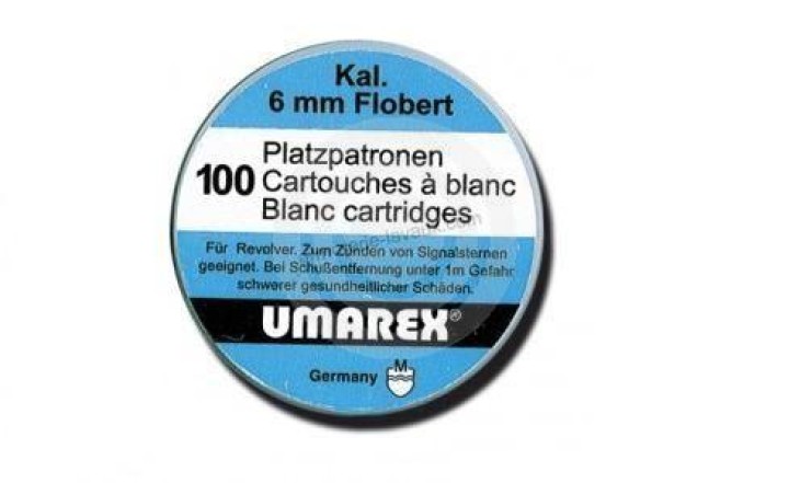 Cartouche a blanc 6mm Flobert umarex boite de 100 pour revolver ou pistolet. eclats antivols - 4