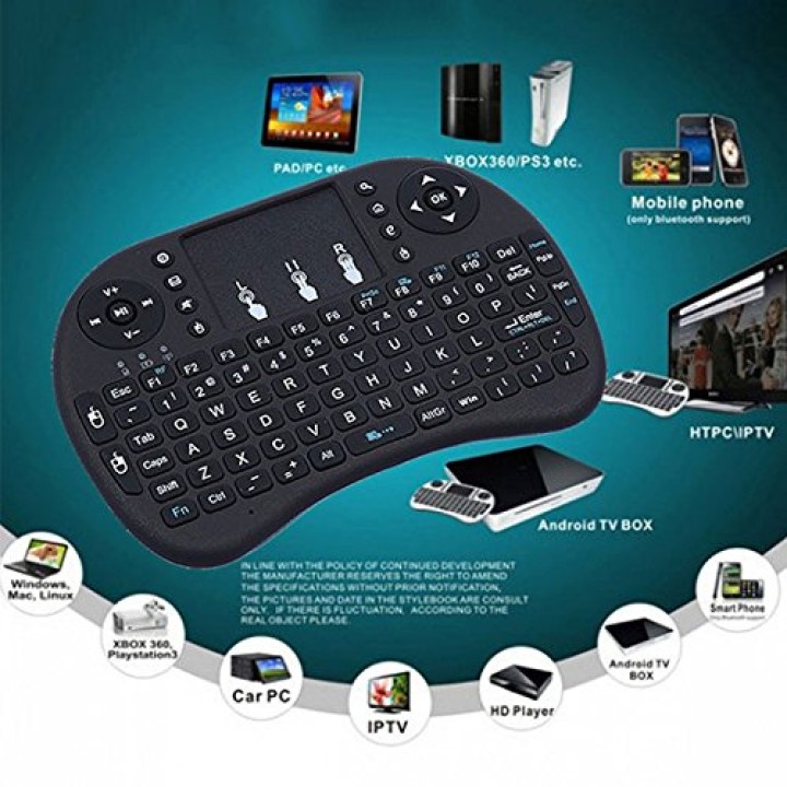2.4GHz drahtlose i8 Tastatur Touchpad i8 Tastatur 4 Versionen für Android TV BOX Air Maus PS3 PC eclats antivols - 3