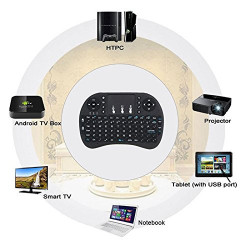 Teclado inalámbrico i8 2.4GHz Touchpad i8 teclado 4 versiones Para Android TV BOX Air Mouse PS3 PC eclats antivols - 4