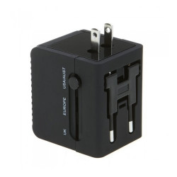 Travel Adapter International Universal Power Adapter All-in-one 5V 2.1A 2 USB 110 240V jr international - 3