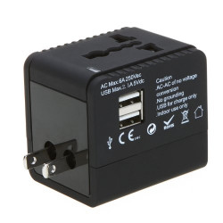 Reiseadapter Internationales Universal-Netzteil All-in-One 5 V 2.1A 2 USB 110 240 V jr international - 4