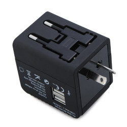 Travel Adapter International Universal Power Adapter All-in-one 5V 2.1A 2 USB 110 240V jr international - 5