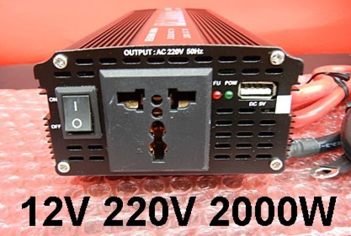 Tensione convertitore 12v 220v 2000w sinusoidale modificata psi2000b 12vdc 230vac 230v 240v velleman - 6