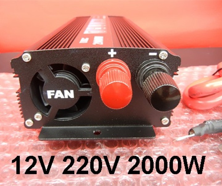 Tensione convertitore 12v 220v 2000w sinusoidale modificata psi2000b 12vdc 230vac 230v 240v velleman - 7