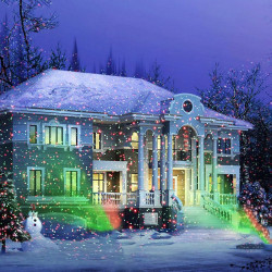 Capodanno Luci di Natale All'aperto Prato Luce Cielo Stella Riflettore Laser Luce Doccia Paesaggio Parco Giardino Luce Garden Pa