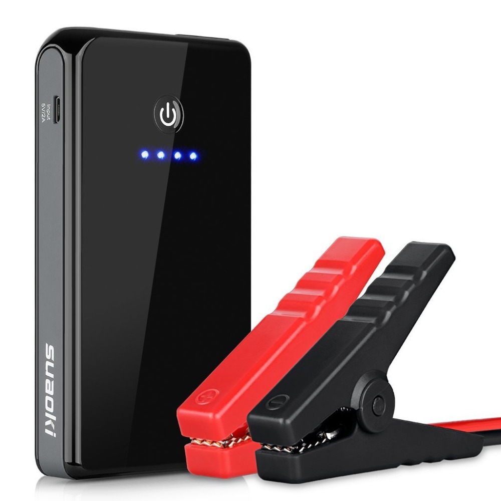 Suaoki K12 300A Peak 8000mAh Car Jump Starter Emergency Auto Battery Booster and Charger with LED Flashlight eclats antivols - 8