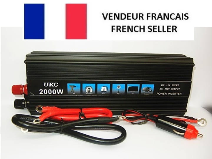 Tensione convertitore 12v 220v 2000w sinusoidale modificata psi2000b 12vdc 230vac 230v 240v velleman - 9